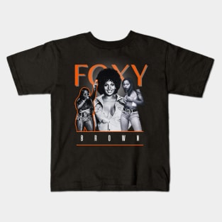 Foxy brown +++ 90s retro Kids T-Shirt